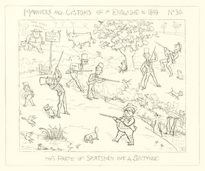 1849, Et selskab af sportsfolk på jagt af Richard Doyle