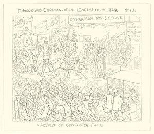 1849, Udsigt til Greenwich Fair af Richard Doyle