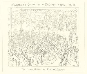 1849, Blomsterudstillingen i Chiswick Gardens af Richard Doyle