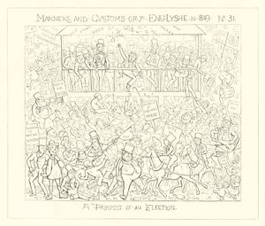 1849, Udsigten til et valg af Richard Doyle