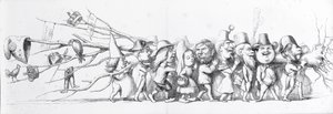 Franske besøgende til den store udstilling, 1851 af Richard Doyle