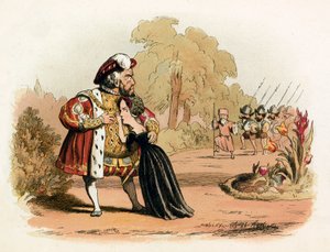 Snæver flugt for dronning Katharine Parr af Richard Doyle