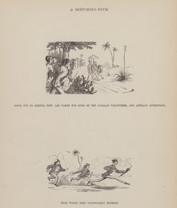 Side fra The American Tour of Mrs Brown, Jones and Robinson (gravering) af Richard Doyle