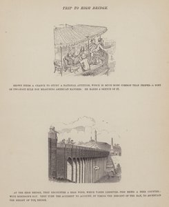 Side fra The American Tour of Mrs Brown, Jones and Robinson (gravering) af Richard Doyle