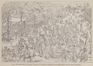 Side fra The American Tour of Mrs Brown, Jones and Robinson (gravering) af Richard Doyle
