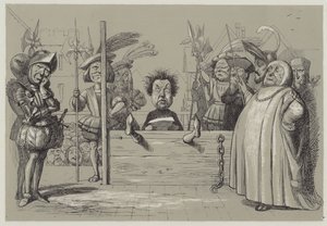 Perkin Warbeck læser sin tilståelse (akvatinte)