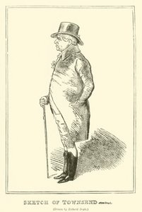 Skitse af Townsend (gravering) af Richard Doyle