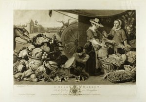 A Herb Market, fra The Houghton Gallery af Richard Earlom