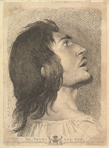 Hoved i Profile of Prodigal Son, 1766. af Richard Earlom