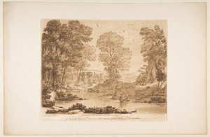 Landskab med Amor og Psyke, 1776. af Richard Earlom