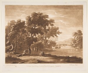 Landskab med figurer, 1774. af Richard Earlom