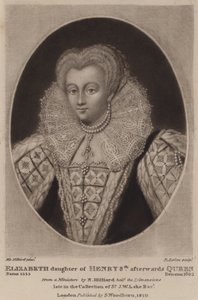 Dronning Elizabeth I (mezzotint) af Richard Earlom