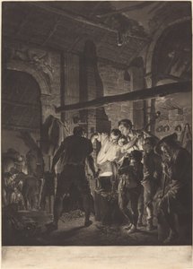 Smedeforretningen af Richard Earlom after Joseph Wright