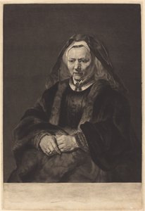 Rembrandts kone af Richard Earlom after Rembrandt van Rijn