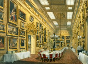 Waterloo Gallery, Apsley House, gengivet i "Apsley House and Walmer Castle" af Richard Ford, 1853 af Richard Ford