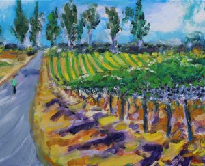 En gåtur i Wine County, Napa, 2017 af Richard Fox