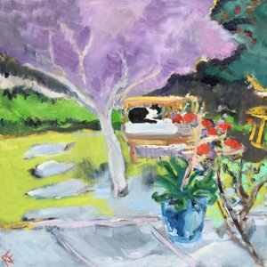 Emily i hvile, 2019 af Richard Fox