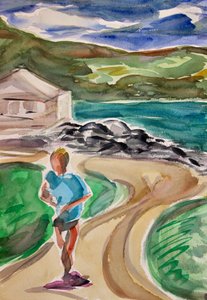 Jogger, Tiburon, 2017 af Richard Fox