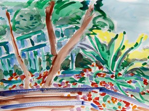 Forårsblomster, 2021 (akvarel på papir)