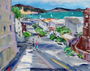 Udsigt fra Russian Hill, 2020 af Richard Fox