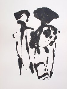 Uden titel, 2010 (monotypi) af Richard Green