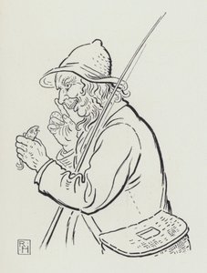 Fiskeren og den lille fisk (gravering) af Richard Heighway