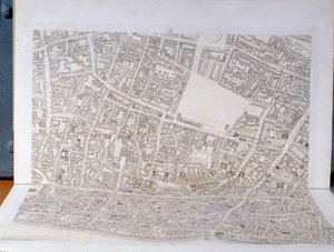 Plan for City of London, offentliggjort 1813 (se 247354-247356) af Richard Horwood