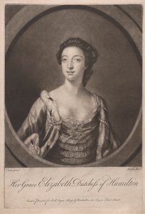 Hendes nåde Elizabeth hertuginde af Hamilton af Richard Houston