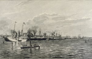 Naval Review i Kiel den 3. september 1890 af Richard Huenten