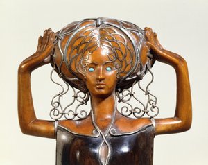 Buchsbaum Statuette (detail) dani af Richard Joseph Luksch