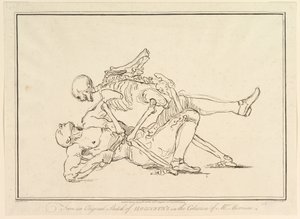 Fra en original skitse af William Hogarths i Mr. Morrisons samling, 1. marts 1782.