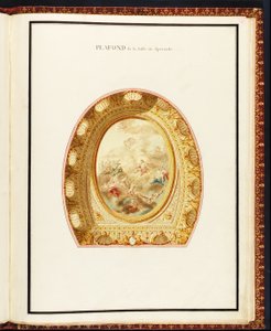Loft i auditoriet, fra Samling af planer for Petit Trianon af Richard Mique (1728-94)