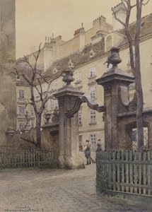 Heiligenkreuzerhof i Wien af Richard Moser