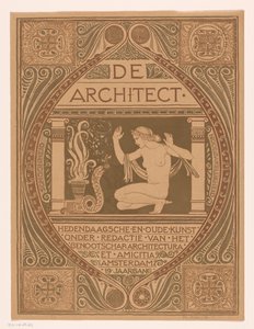 Omslagsdesign for: De Architect, 1911