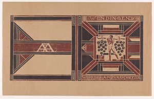 Omslagsdesign for: Wendingen, 1921 De delegerede medlemmers arbejde (titel på objekt)