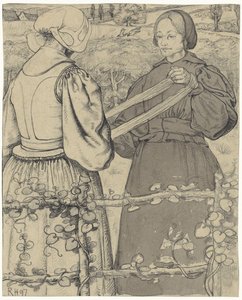 Huiser-piger, der vinder garn af Richard Nicolaüs Roland Holst
