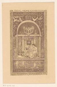 Omslagsdesign til: Catalogue of the Ideal Home Exhibition, 1912 af Richard Nicolaüs Roland Holst