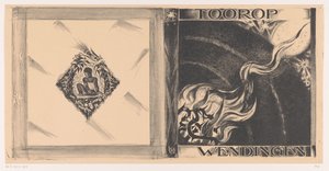 Omslagsdesign til: Wendingen, Toorop nummer, 1928 af Richard Nicolaüs Roland Holst