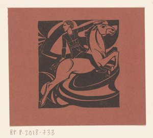 Rytter på en springhest af Richard Nicolaüs Roland Holst