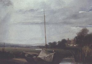 En flod i Frankrig af Richard Parkes Bonington