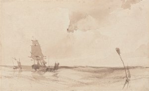 Et seascape af Richard Parkes Bonington