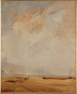 En udsigt over Normandiets strand ... af Richard Parkes Bonington