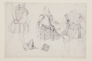 Kostumestudier af Richard Parkes Bonington