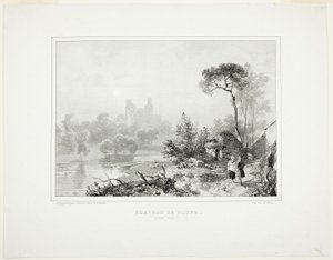 Doune Slot af Richard Parkes Bonington