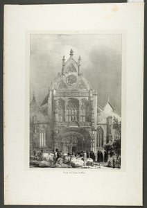 Facaden på kirken i Brou af Richard Parkes Bonington