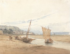 I nærheden af Honfleur af Richard Parkes Bonington