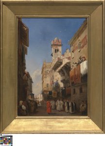 Procession i Verona af Richard Parkes Bonington