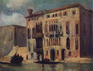 Udsigt over Canal Grande, 1800-tallet af Richard Parkes Bonington