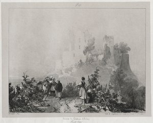 Maleriske og romantiske rejser i det gamle Frankrig, Franche-Comté..., 1825. af Richard Parkes Bonington