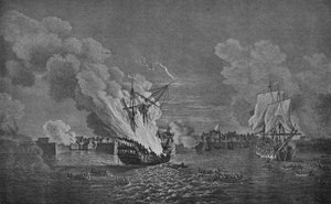 Cutting-out Affære i Louisbourg, c1760